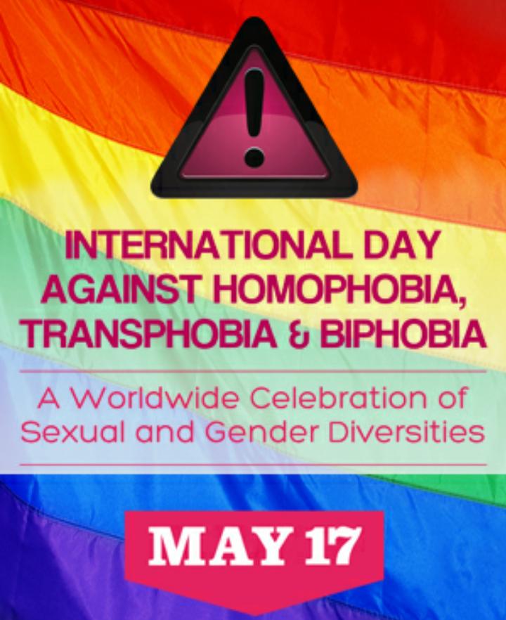 May the 17th- A Day against Homophobia.