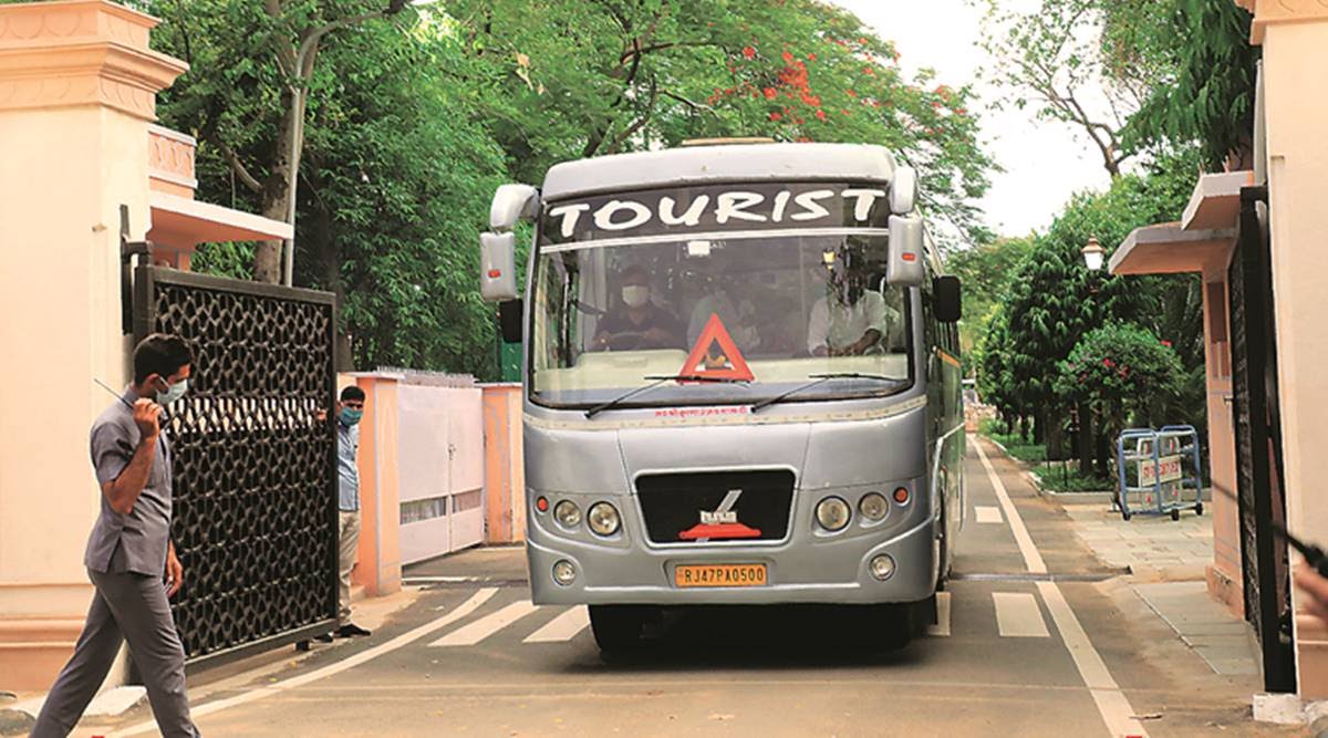Rajasthan Cong MLAs has taken to resort in Jaipur