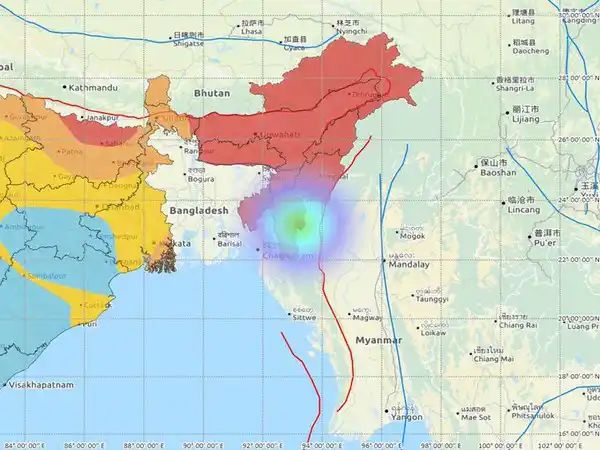 Mizoram was once again hit by an earthquake on Wednesday morning