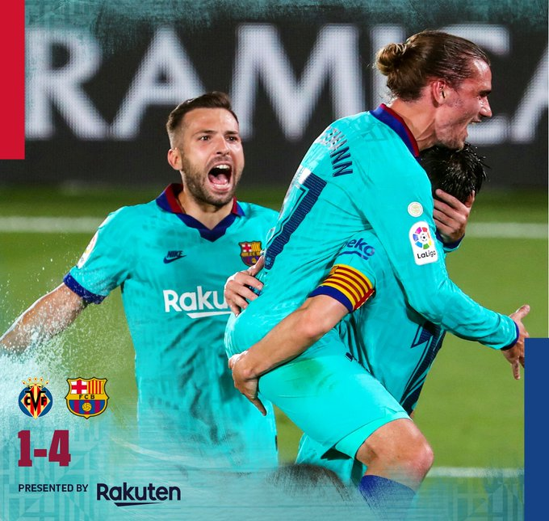 Barcelona crushes Villarreal with 4-1