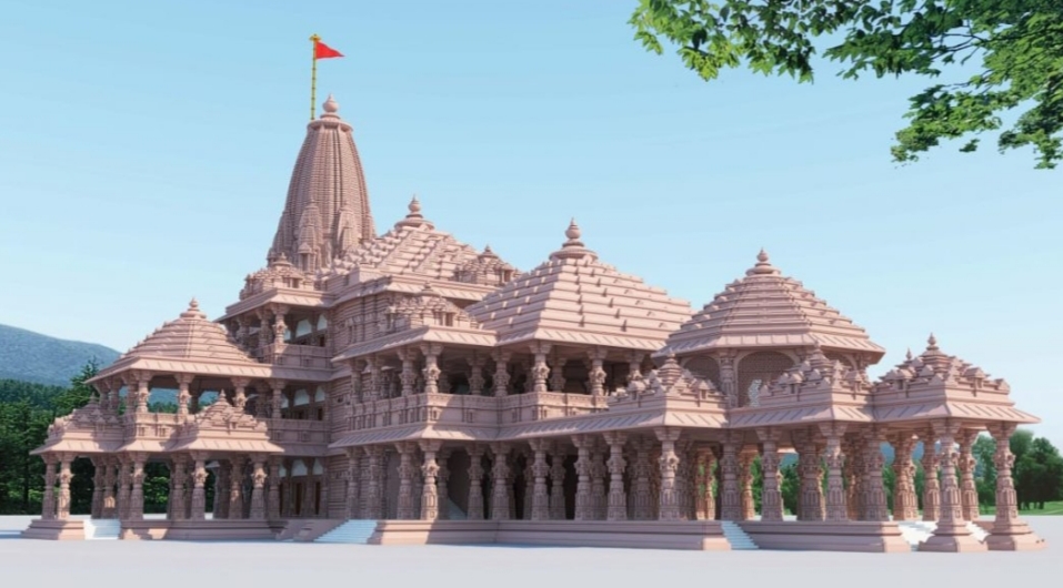 PM Modi visits Ayodhya for the foundation stone laying ceremony