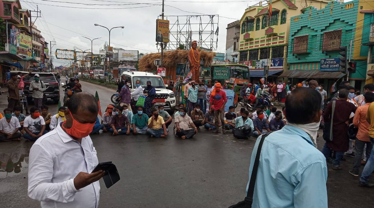 A clash between BJP and TMC workers