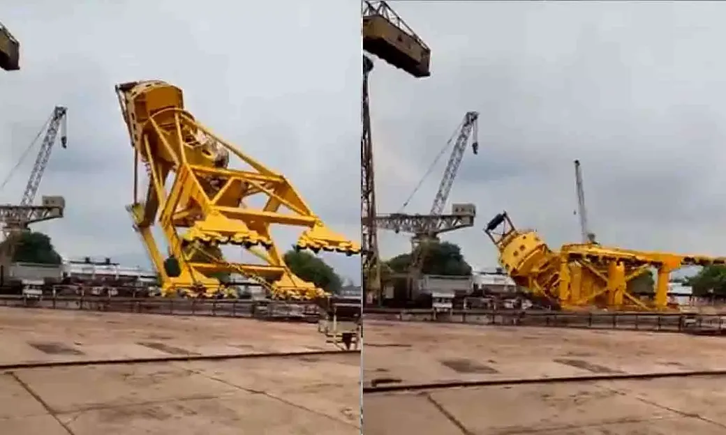 Massive crane crash in Visakhapatnam killed 11 people