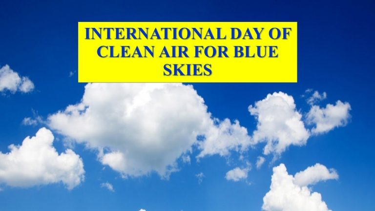 International Day of Clean Air for Blue Skies