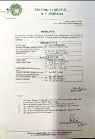 DU Academic Calender 2020-21 RELEASED: Exams from 12TH December