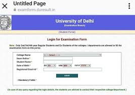 DU OBE: Examination guidelines for odd semester student