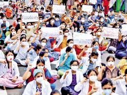 Strike by doctors at Gandhi hospital